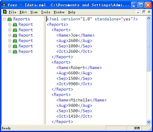 XML File View